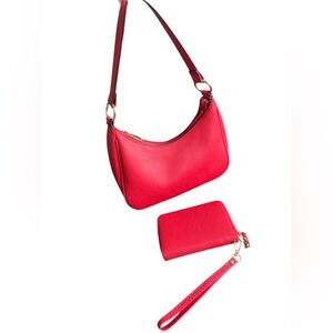Red Women's Bag Set
